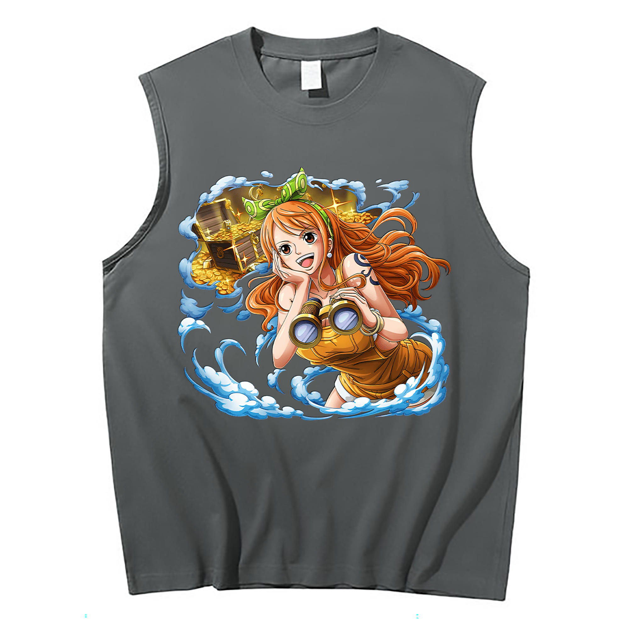ワンピース ナミ ONE PIECE Nami コットン100％タンクトップ（フロントプリント）